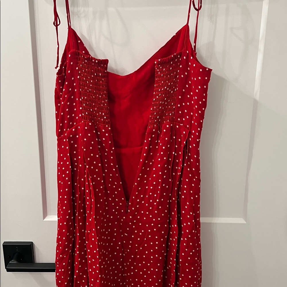 Reformation Red Polka Dot Maxi Dress - Picture 11 of 11